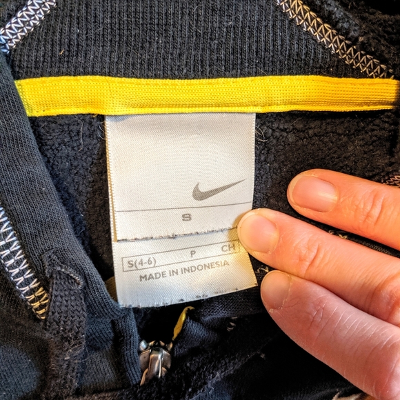 Black Nike Sweatshirt Zip Hoodie Womens Small - Picture 2 of 5